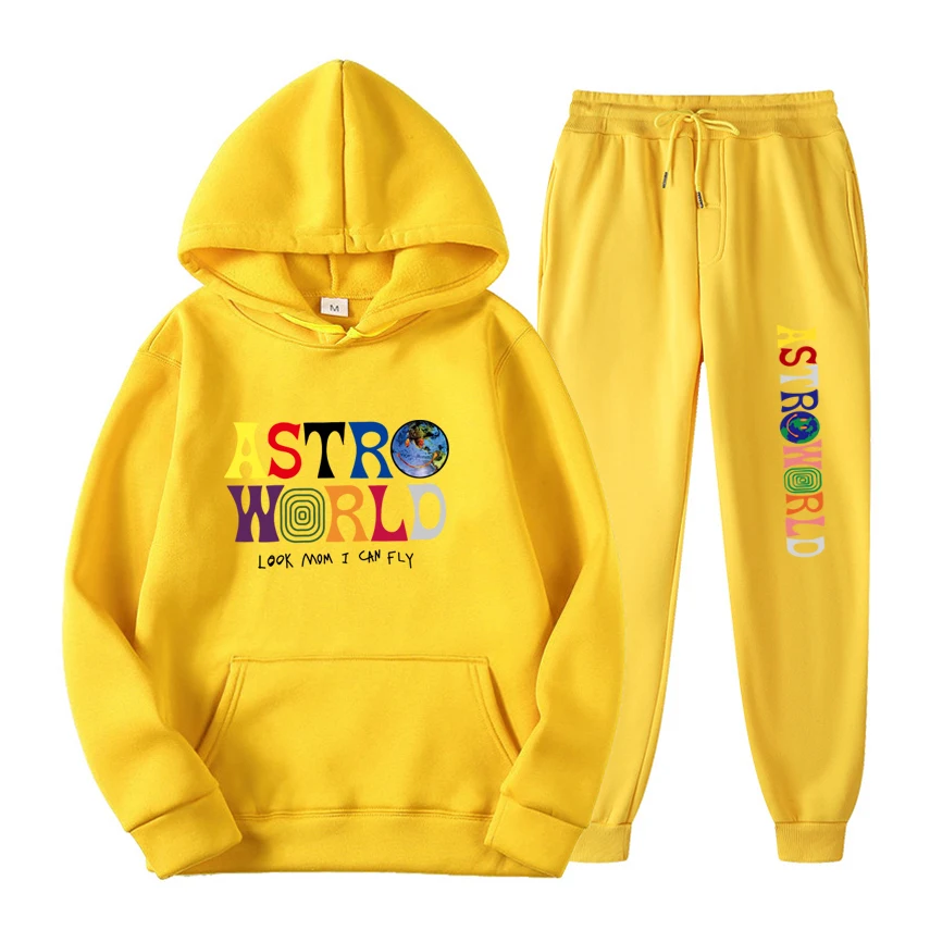 2021 ASRT WORLD Autumn And Winter Sports Sets 2 Pcs Men Women Pullover Hoodies Fashion Hip Hop Street Sweatshirt Unisex