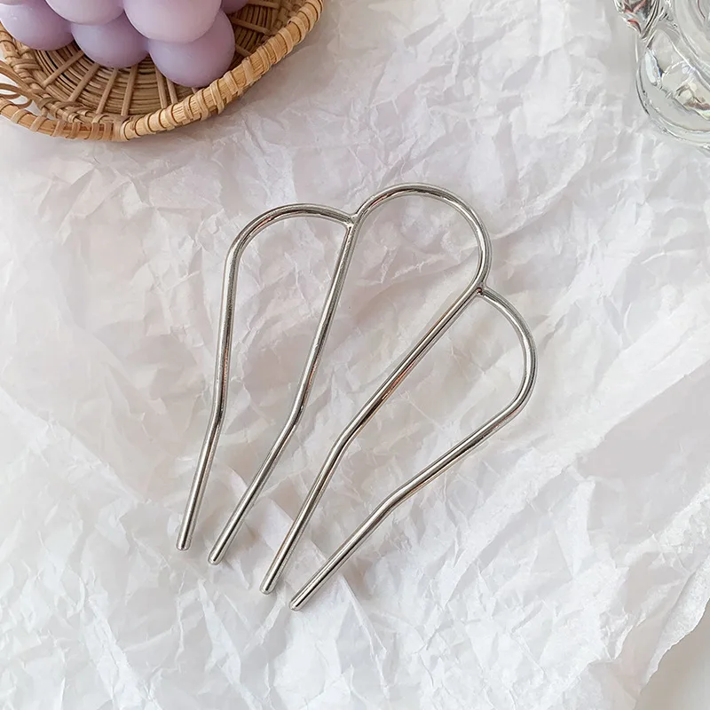 Horquillas de Metal coreanas para el pelo para mujer, pinzas para el pelo de Color sólido Simple y elegante, accesorios para el cabello para niña,