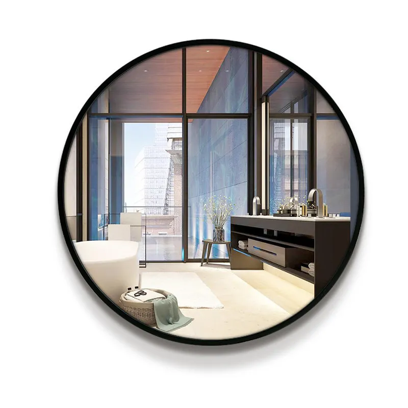 50cm Round Bathroom mirror toilet wall mounted makeup vanity mirror bedroom living room wall hanging mirror mx10181751