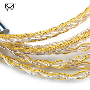 KZ 8-Core Gold Silver Cable for ZAX ZSX ZS10 PRO