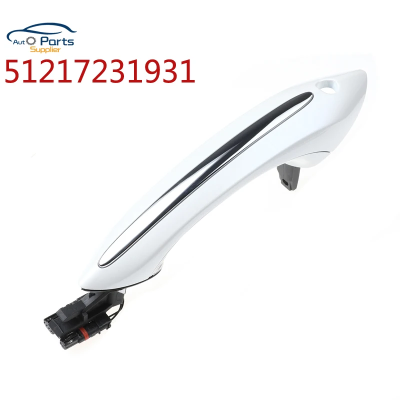 Pearl White Color Front Rear Comfort Access Door Handle Keyless Go For BMW 5 series F11 520d 520i 523i 525d 528i 51217231931