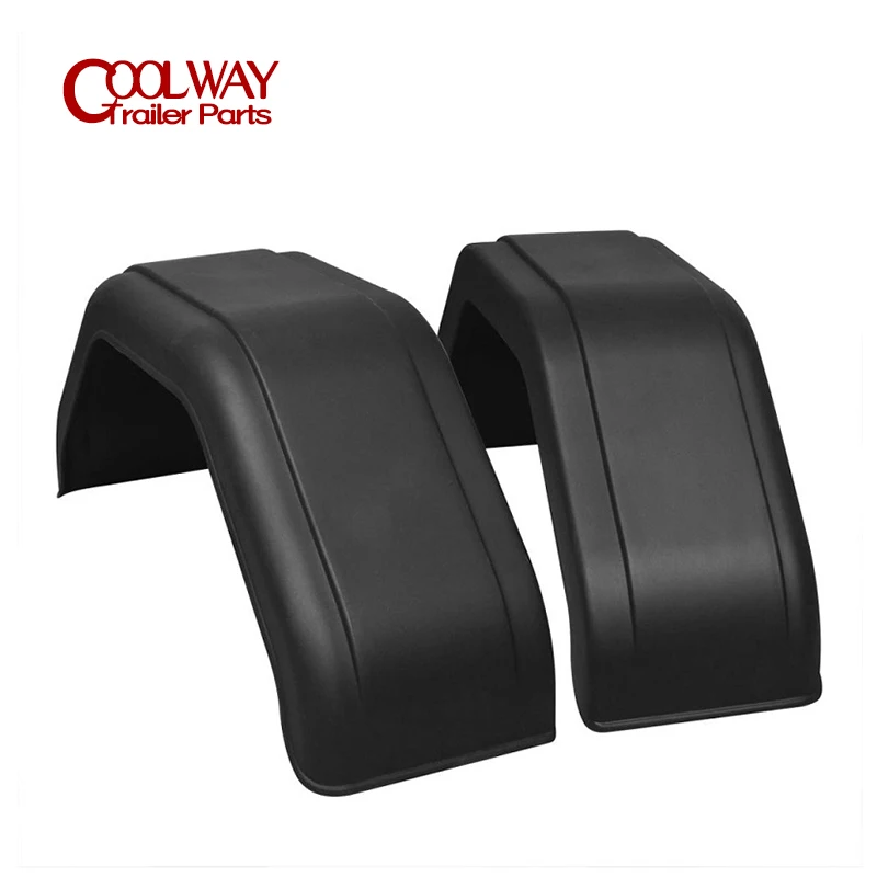 2PCS Trailer Plastic Mudguard Fender Cover For Single Wheels 14”~15” RV Parts Camper Caravan Accessories