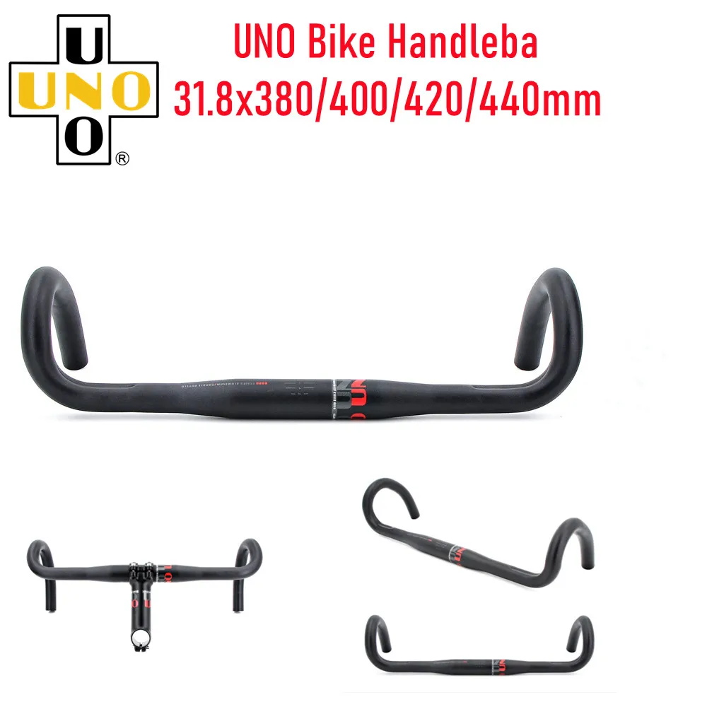 

UNO Ultralight Aluminum Alloy Bike Handlebar 31.8x380/400/420/440mm Bicycle Handlebar Road Bike Accessories