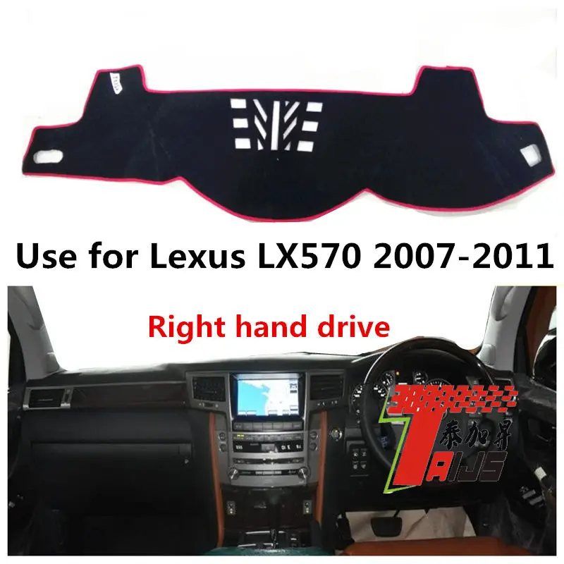 

TAIJS Factory Anti Dust Polyester Fibre Car Dashboard Cover For Lexus LX570 2007 2008 2009 2010 2011 Right hand drive