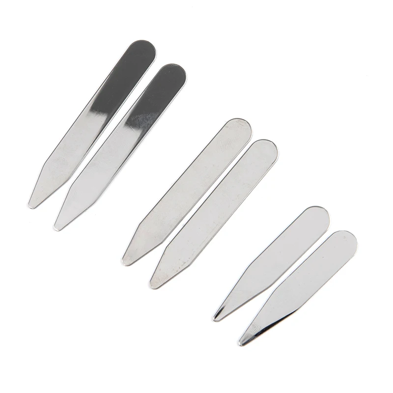 2 unids/set estancias de Collar de acero inoxidable huesos para la camisa de vestido de fiesta, herramienta de la joyería