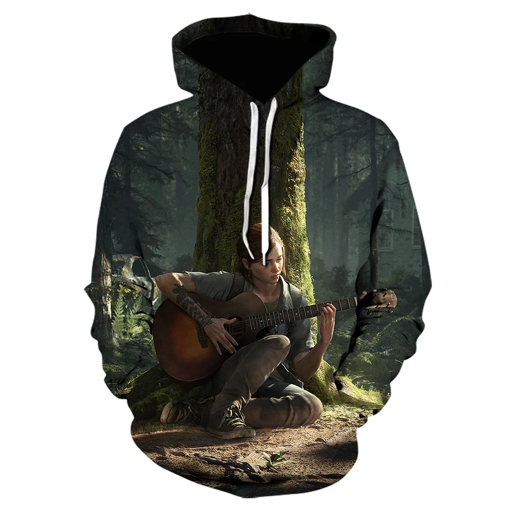 The Last of Us: Part II Cosplay Erie Costume 3D Printed Hoodie Sweater Jacket Man Woman Halloween Party Prop