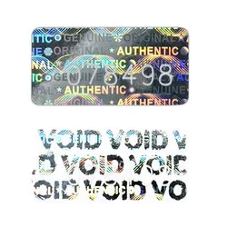 Security Tamper Proof Hologram Labels/Stickers Warranty Void ORIGINAL GENUINE AUTHENTIC w/ Unique Sequential Serial Numbering