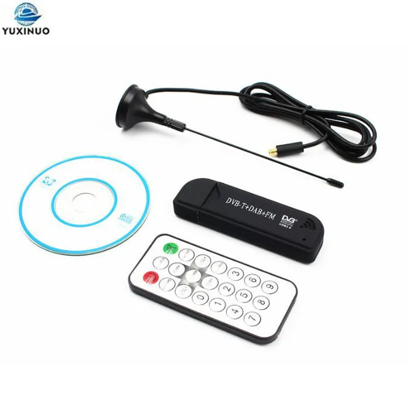 Mini Digital USB 2.0 DVB-T SDR+DAB+FM HDTV TV Tuner Receiver Stick Dongle RTL2832U + FC0012 25-1760MHz Frequency Tuner Dongle