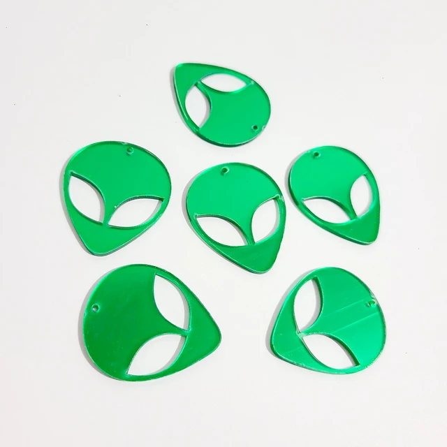Acrylic Jewelry Making Components Acrylic Alien Accessories Laser Cut Charms Charms Aliexpress