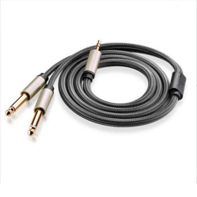 UGreen AV126 3.5mm Turn Dual 6.5 Audio Cable One Minute Two 6.35 Big 2 Core Computer Mixer Line