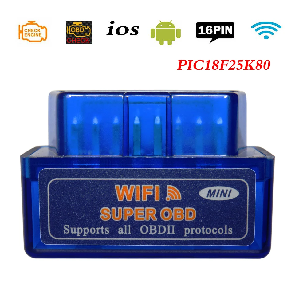 

Elm327 Wifi For iPhone Adapter Auto Diagnostic Tools Obd2 Car Diagnostics-Scanner Elm 327 Wi Fi Wireless Elm-327 Obdii Scanner