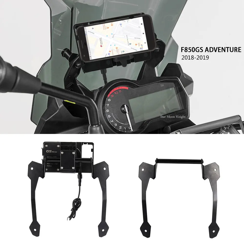 

F850GS Motorcycle Navigation Plate Bracket Mobile Phone GPS Stand Holder For BMW f 850 gs f850gs F850 GS 850 850GS Adventure ADV