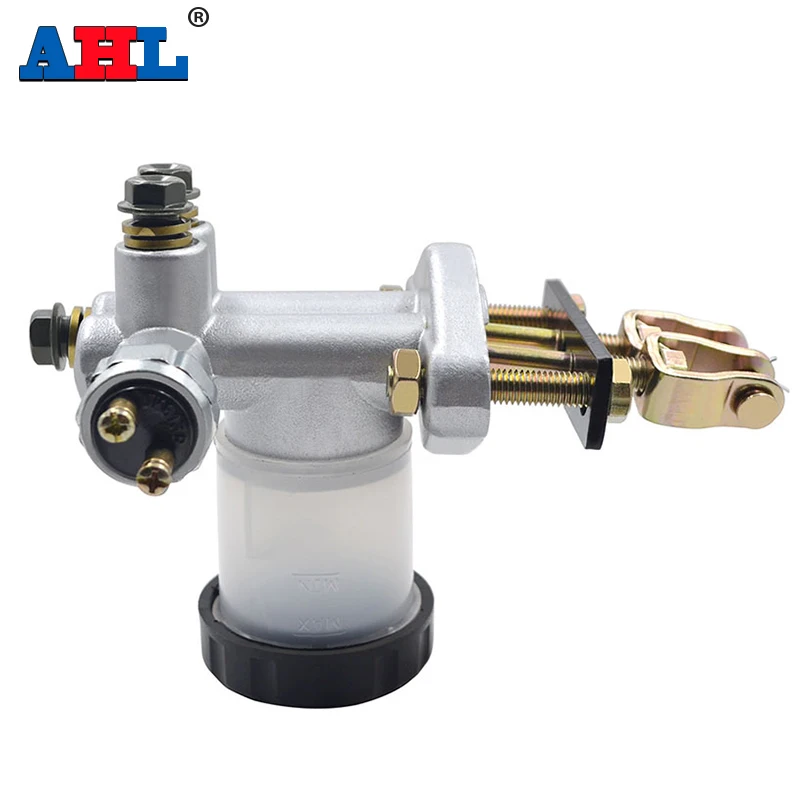 AHL Motorcycle Rear Brake Pump Master Cylinder One Word Pump For 90cc 110cc 125cc 150cc 200cc 250cc Go Kart Buggy Sunl BMS