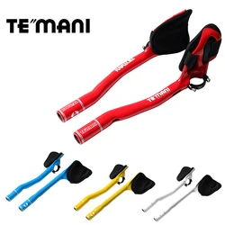 Newest 5 color TEMANI Road bike Triathlon Time Trial full carbon fibre bicycle extended TT rest handlebar carbon bar
