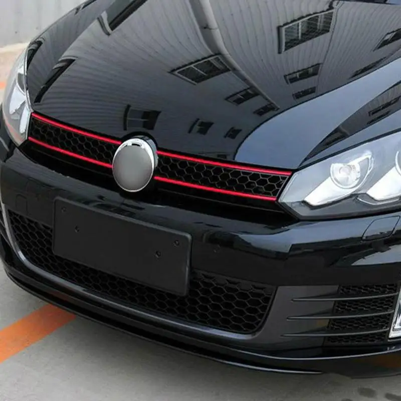 Reflective Car Strips Sticker Front Hood Grill Decals Waterproof Automobile Decoration Car Stickers For Vw Golf 6 7 Tiguan