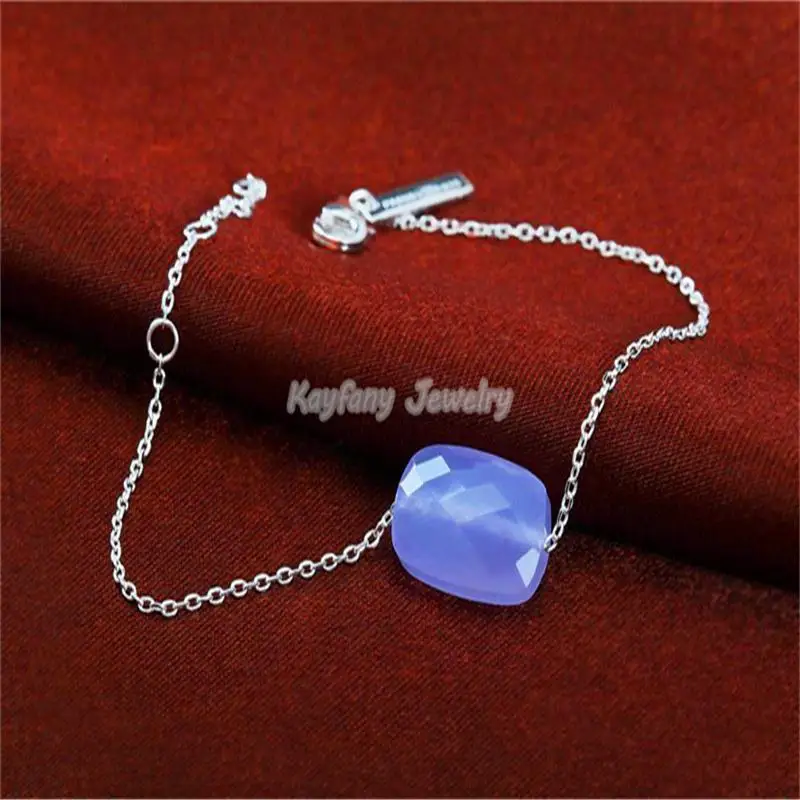 Kayfany  Fashion Luxury New Design Women Jewelry 11 Colorful Crystal Bracelets White Gold Color Chain For Holiday Gift