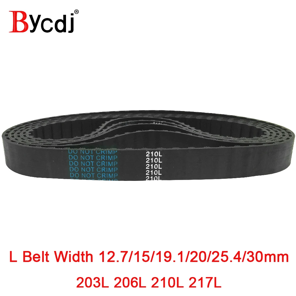 

Trapezoid L Timing belt C=203/206/210/217 Width 050/12.7mm 075/19.1mm 25.4mm Synchronous Belt 203L 206L 210L 217L