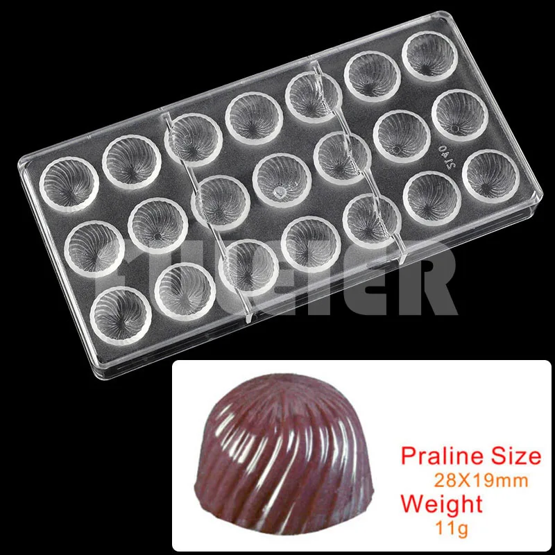 Polycarbonate Chocolate Mold For Baking Chocolate Candy BonBon Mould Cake Decoration Patisserie Mold Confectionery Tool Bakeware