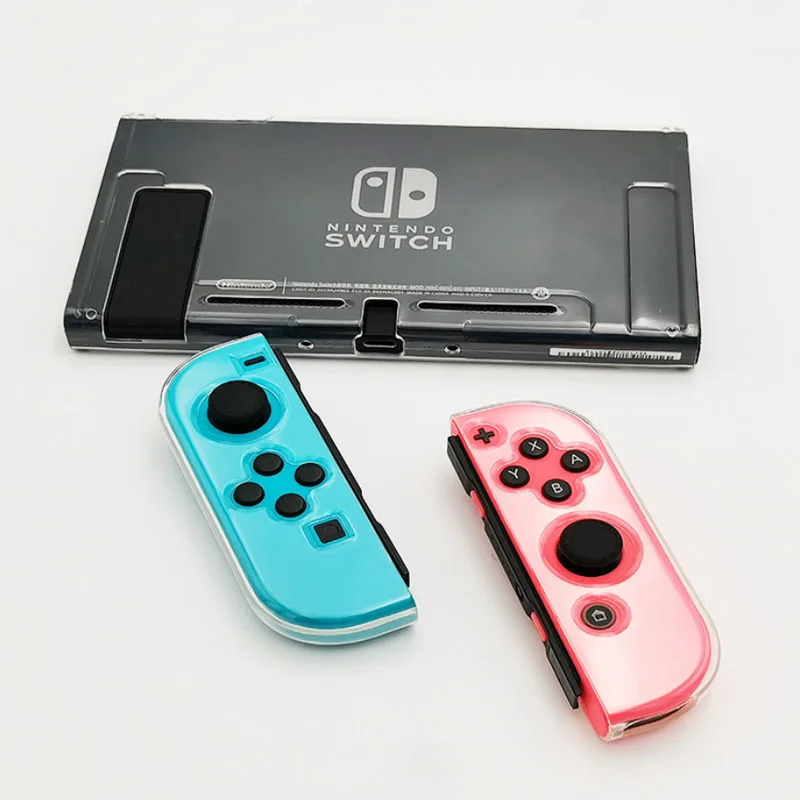 Прозрачный мягкий чехол из ТПУ, защитный чехол Joycon для консоли Nintendo Switch NS Joy-con, прозрачная защитная задняя крышка
