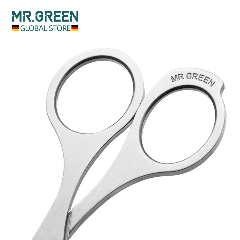 MR.GREEN Nose Hair Scissor Makeup Scissors Surgical Grade Stainless Steel Face fine Hair Removal Tools With Rounded tips