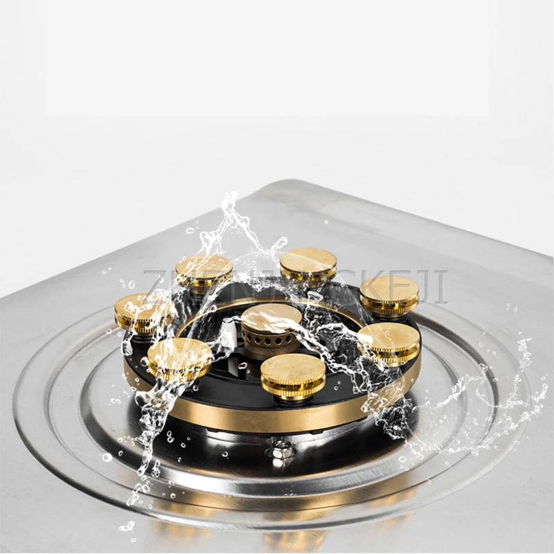 Desktop Home Embed Type Double Gas Stove Stainless Steel Fierce Gas Stove Dual Stove Kitchen Electrical Appliances Gas Cooker