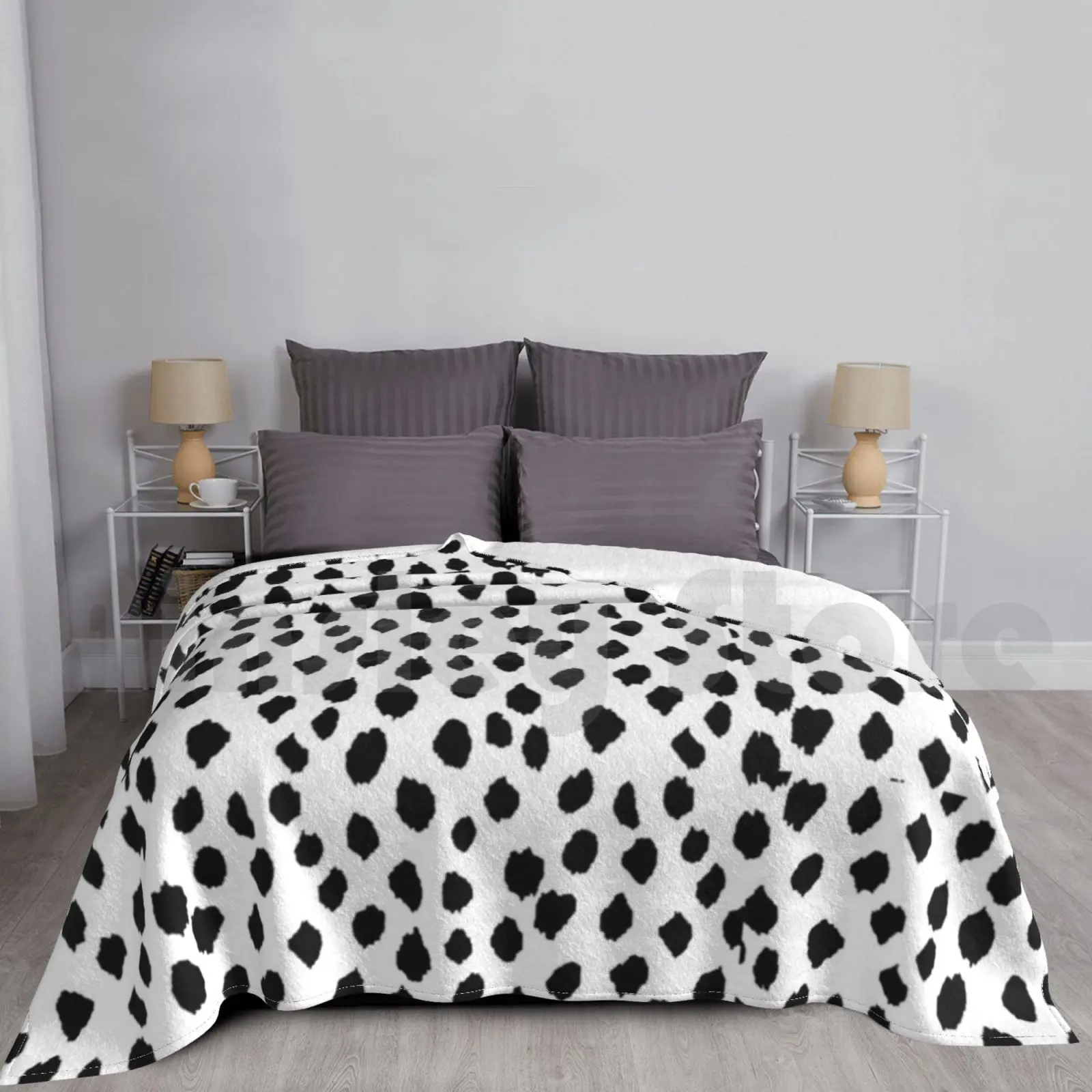 Cheetah / Dalmatian Spot Blanket Fashion Custom 2211 Fashion Cheetah Leopard Dalmatian Printed