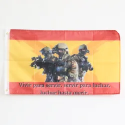 Spain Flag Spanish Empire with Burgundy Cross Banner Special Operations 100D Polyester 3x5FT 90x150cm Flag