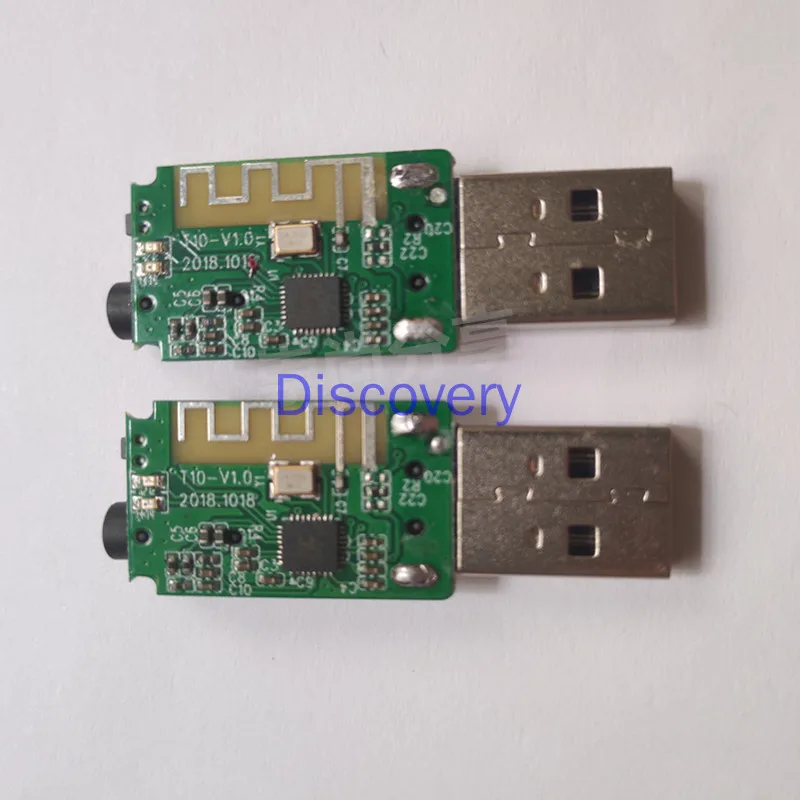 USB Bluetooth โมดูลบอร์ด5.0บลูทูธเครื่องส่งสัญญาณและตัวรับสัญญาณ One-To-One ไร้สายเสียง2 in-One