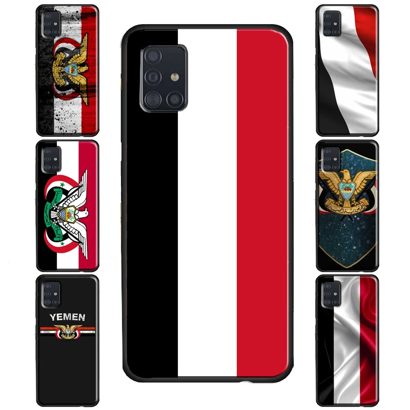 Yemen Flag Coat of Arms Case For Samsung Galaxy S20 FE S22 S21 Ultra S8 S9 S10 Note 10 Plus S10e Note 20 Ultra