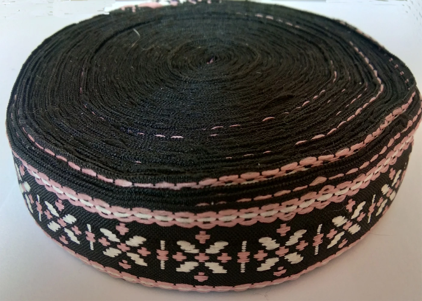 Jacquard Satin Ribbon For Crafts Paid Ribbons Craft Wrapping Decoration DIY Cuffs Sewing Accessories 25mm 33Yards