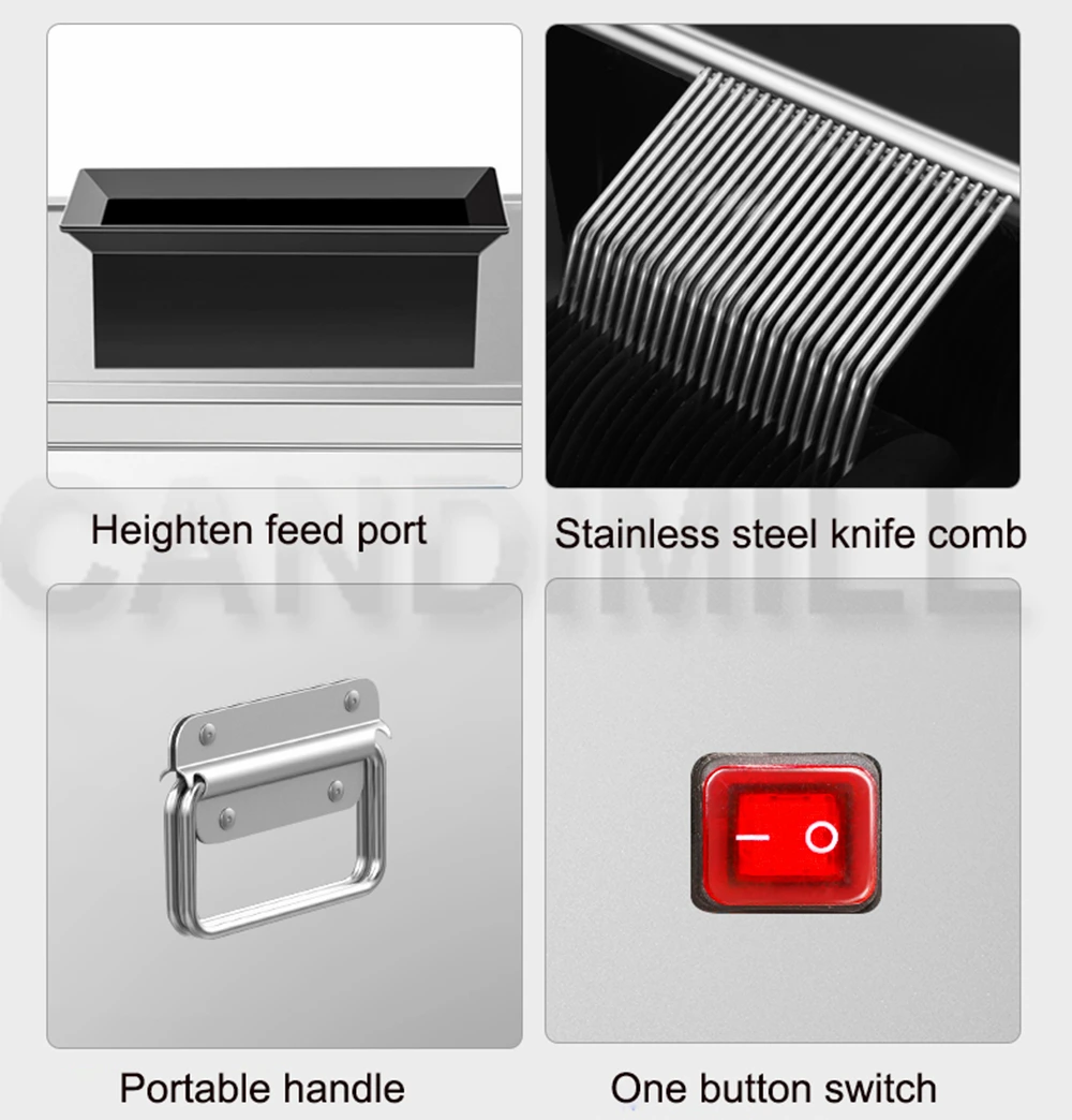 Ciseleur à viande électrique Commercial, broyeur à légumes, Machine à trancher la viande à domicile en acier inoxydable