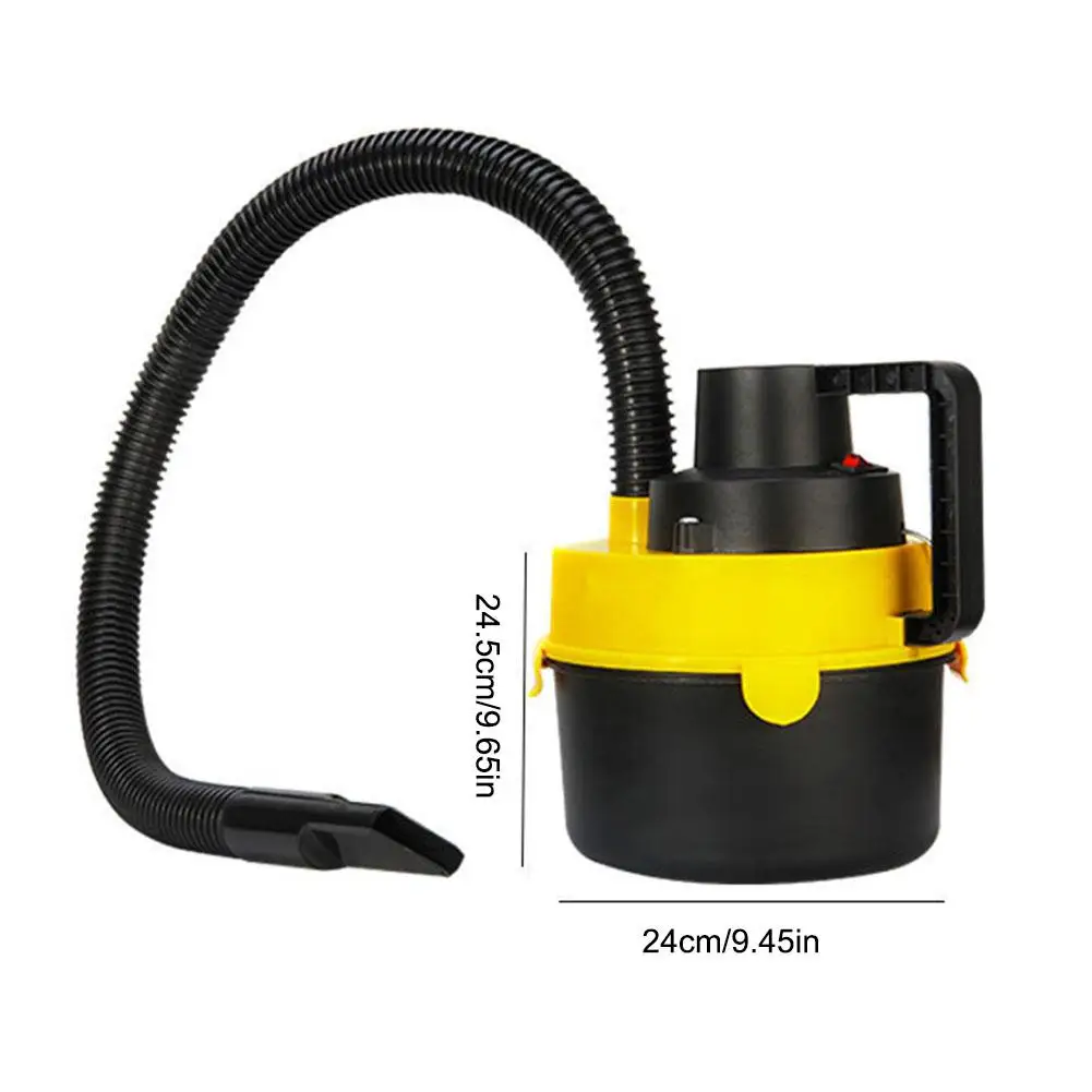 Car Vacuum Cleaner Wet Dry Canister Vacuum Cleaner 12V 60W High Power Portable Car Vacuum Car Cleaning Accessories