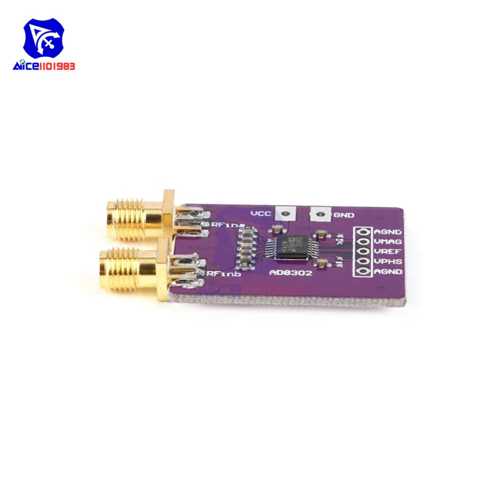 diymore AD8302 Amplitude Phase RF Detector Module IF 2.7GHz Phase Detection for Ham Radio Amplifiers