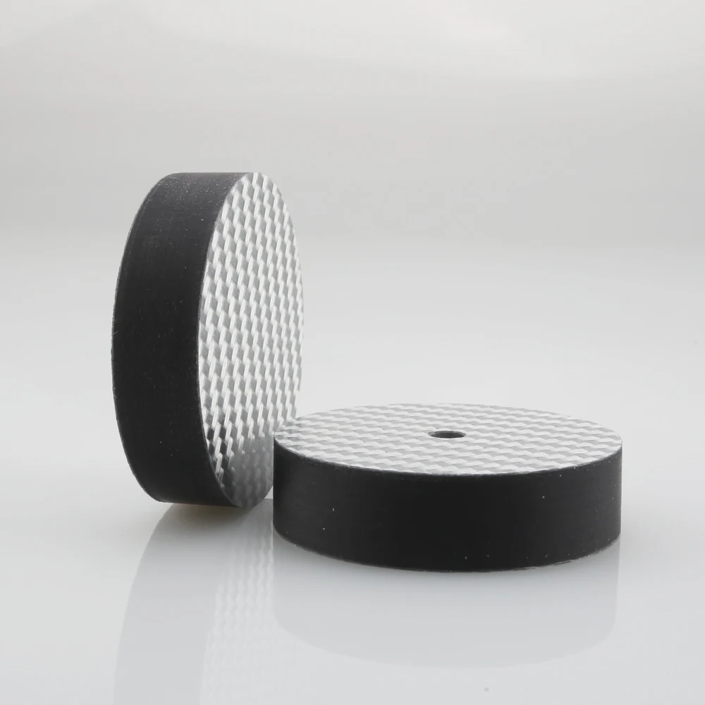 Audiocrast CF4010W 40MM * 10MM Carbon Fiber Lautsprecher Verstärker Isolation Spike pad stand basis