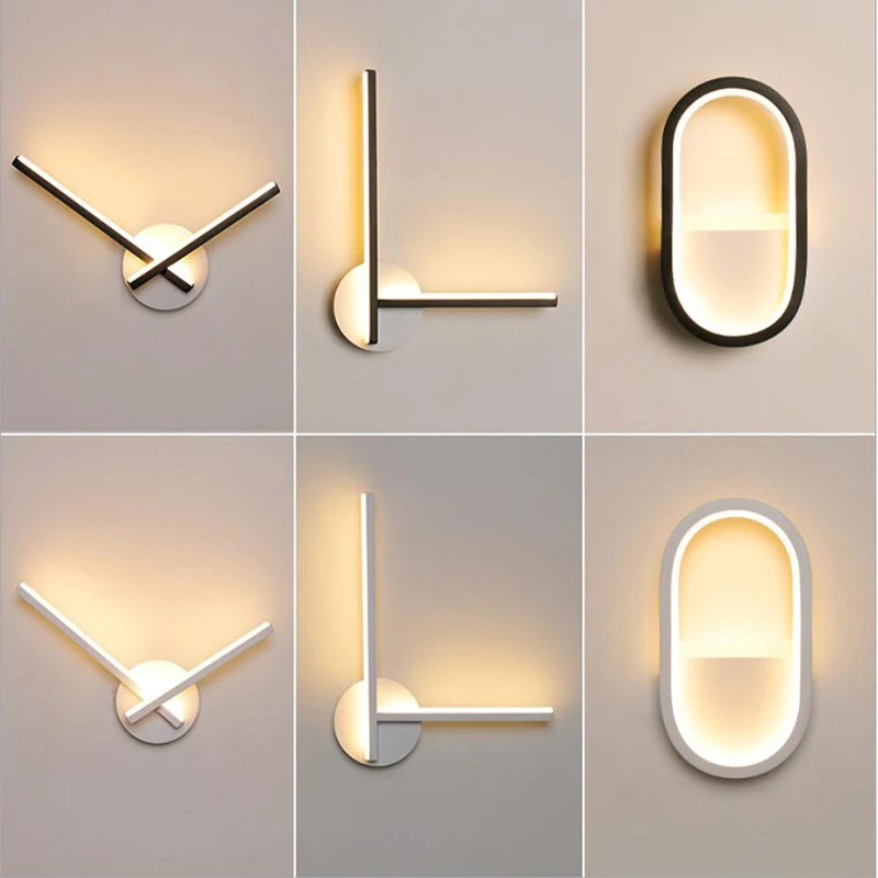 

Modern minimalist LED wall lamp bedroom living room bedside TV background wall lamp led aisle corridor lamp