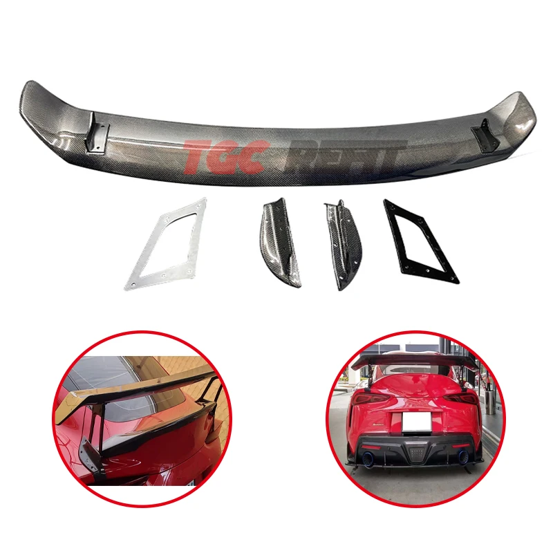 Carbon Fiber Rear Trunk Boot Spoiler Lip Wings Voltex Style For Toyota Gr Supra A90 A91 Mkv Rear Wing 1520mm Car Accessories