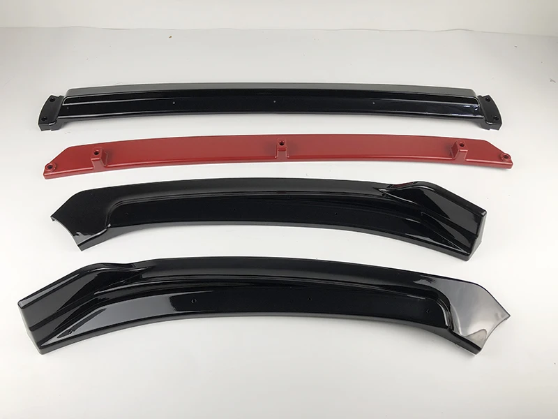 3Piece Car Front Bumper Lip spoiler For Hyundai Elantra 2017 2018 New Body Kit Spoiler Diffuser 3Pcs Front Bumper with Screw