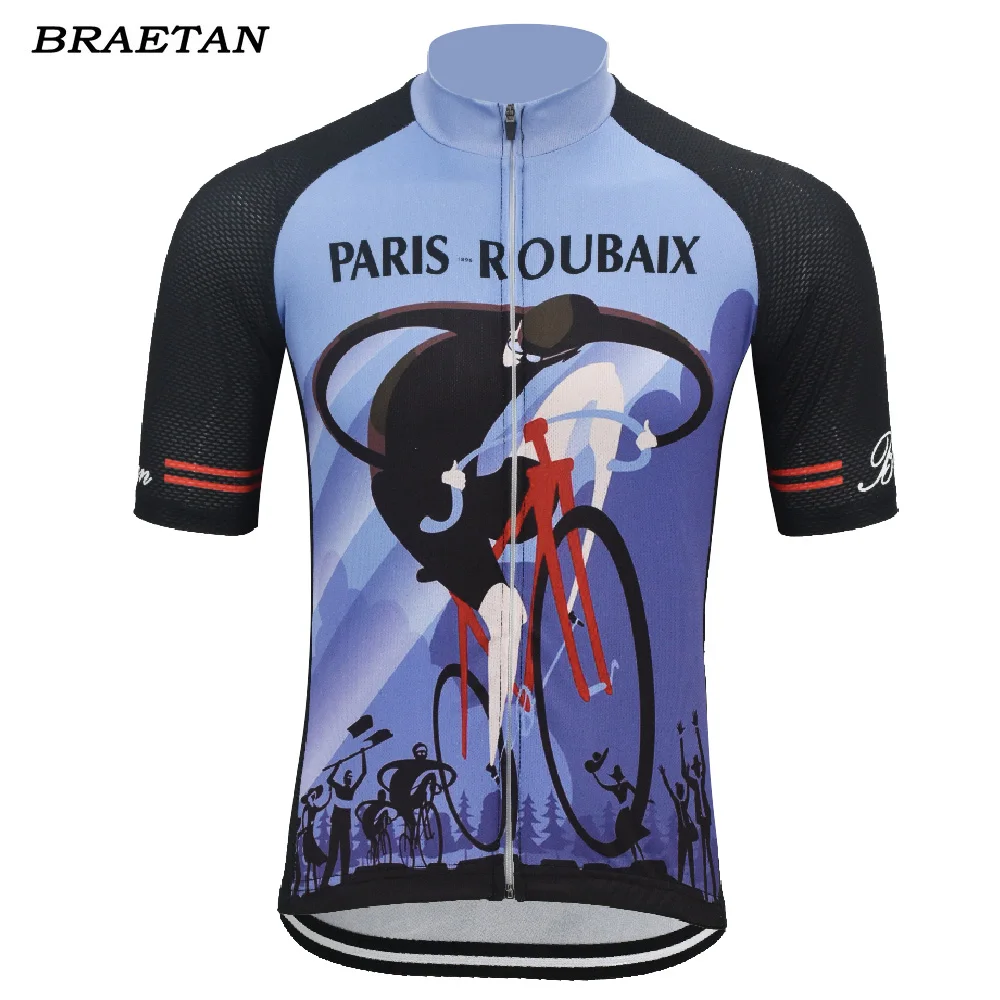 Paris-roubaix Cycling jersey Men summer short sleeve clothing Cycling Wear bicycle clothes cycling clothing braetan