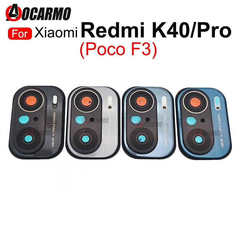 

Для Xiaomi Poco F3 задняя камера объектив с рамкой для Redmi K40 K40Pro Ремонт Запасные части