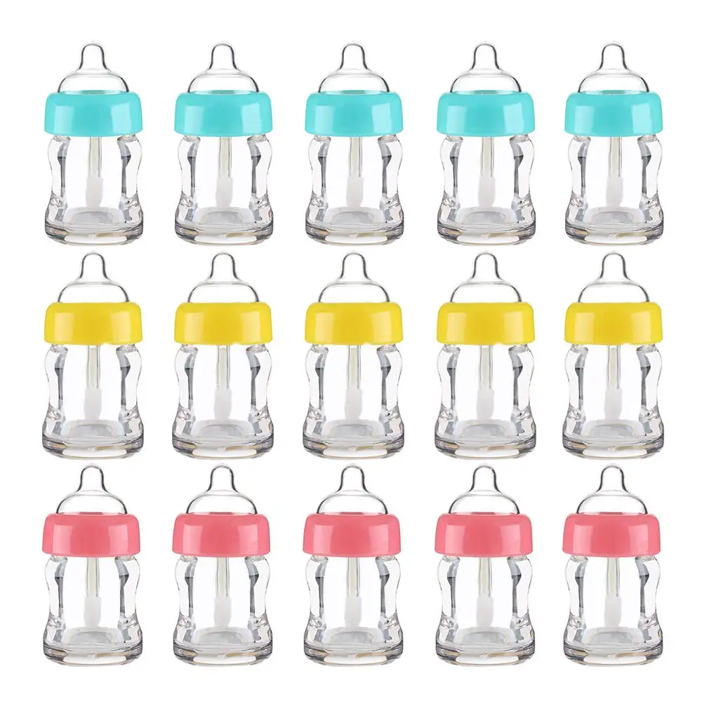 

100pcs Empty Lip Gloss Tubes Baby Bottle Shaped Lipgloss Wand Tube Refillable Lip Glaze Holder Container DIY Makeup