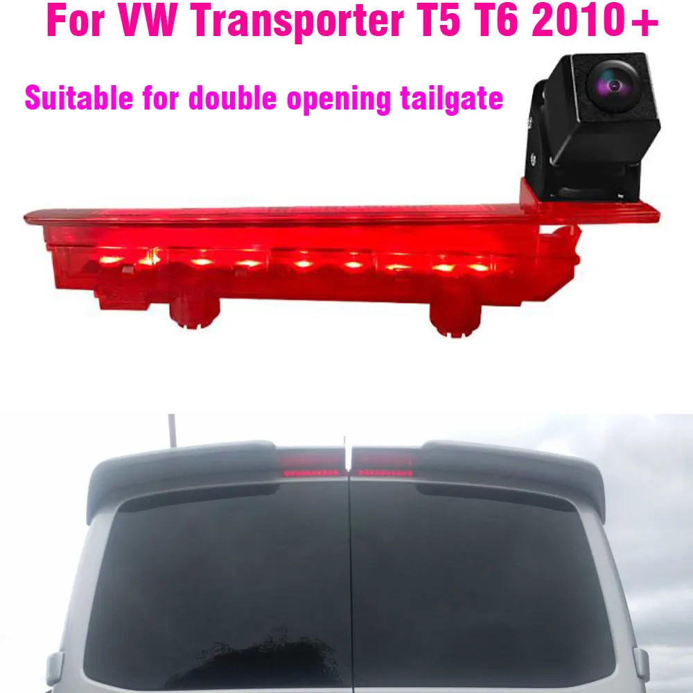 CCD Car Brake Light Reverse Camera For for VW Transporter T5 T6 Van 2010 - 2019 LED Light Parking Rear View Camera