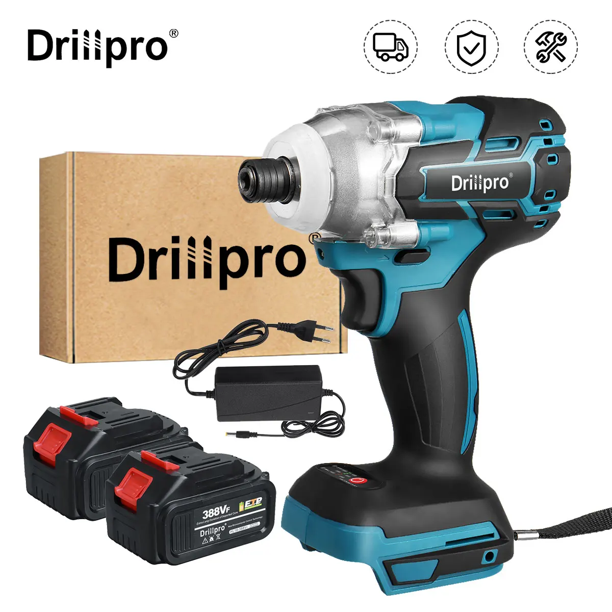 

Drillpro 388VF Cordless Screwdriver Drill Rechargeable Electric Screwdriver Household Multi-function Power Tool For Battery