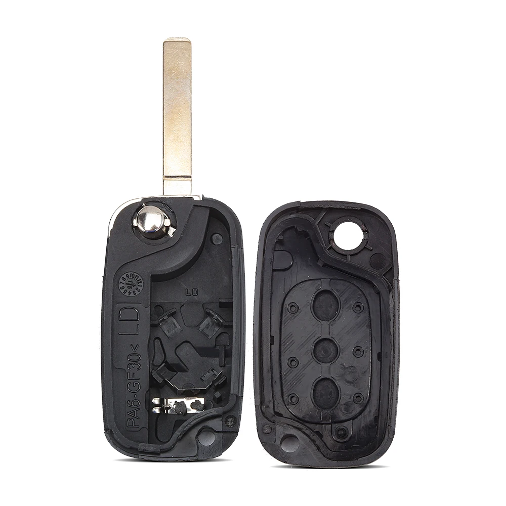 WhatsKey 2/3 Button Replacement Remote Flip Folding Car Key Shell Case Fob Cover For Renault Fluence Clio Megane Kangoo Modus