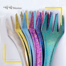 Camping spork with fork and knife #5