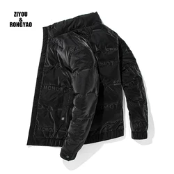 2021 new Down jacket men's casual winter coat loose fashion men's stand-up collar down jacket for office working warm coat