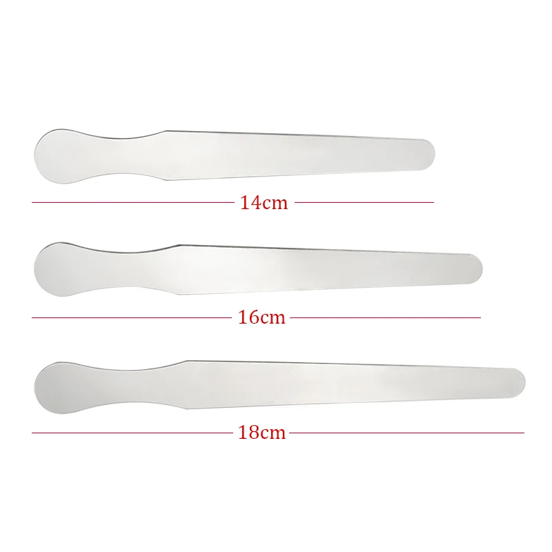 

3pcs/set Stainless Steel Tongue Depressor 14/16/18cm Straight Dental Instrument Waxing Wax Spatula Sticks Kit Dental Clinic Tool