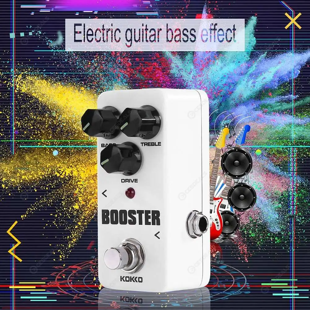 Kokko Guitar Fbs-2 Band Eq Booster Electronic Pedal Guitar Effects Pedal True Bypass Two Segment Eq Effect Device Pedalboard