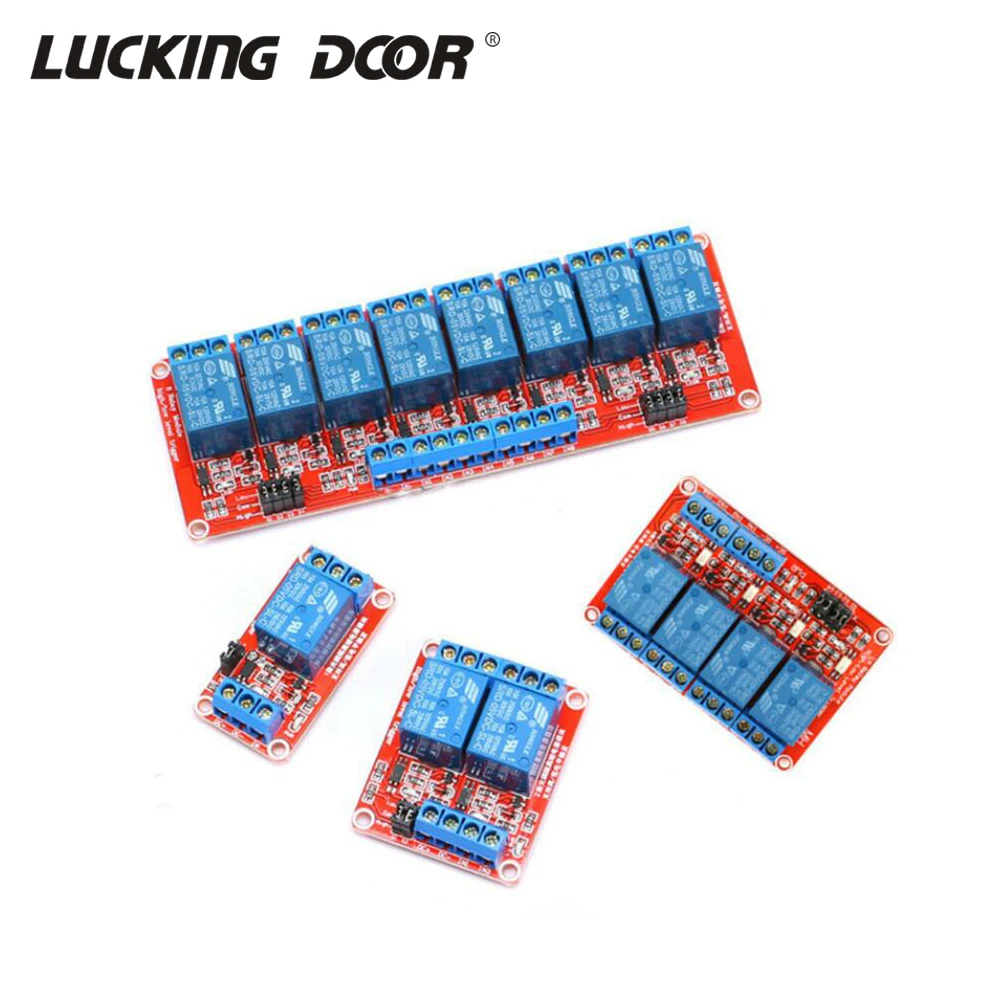 

High and Low Level Trigger Relay for access control system DC 12V 1/2/4/6/8 Channel Relay Module Board Shield Optocoupler Road