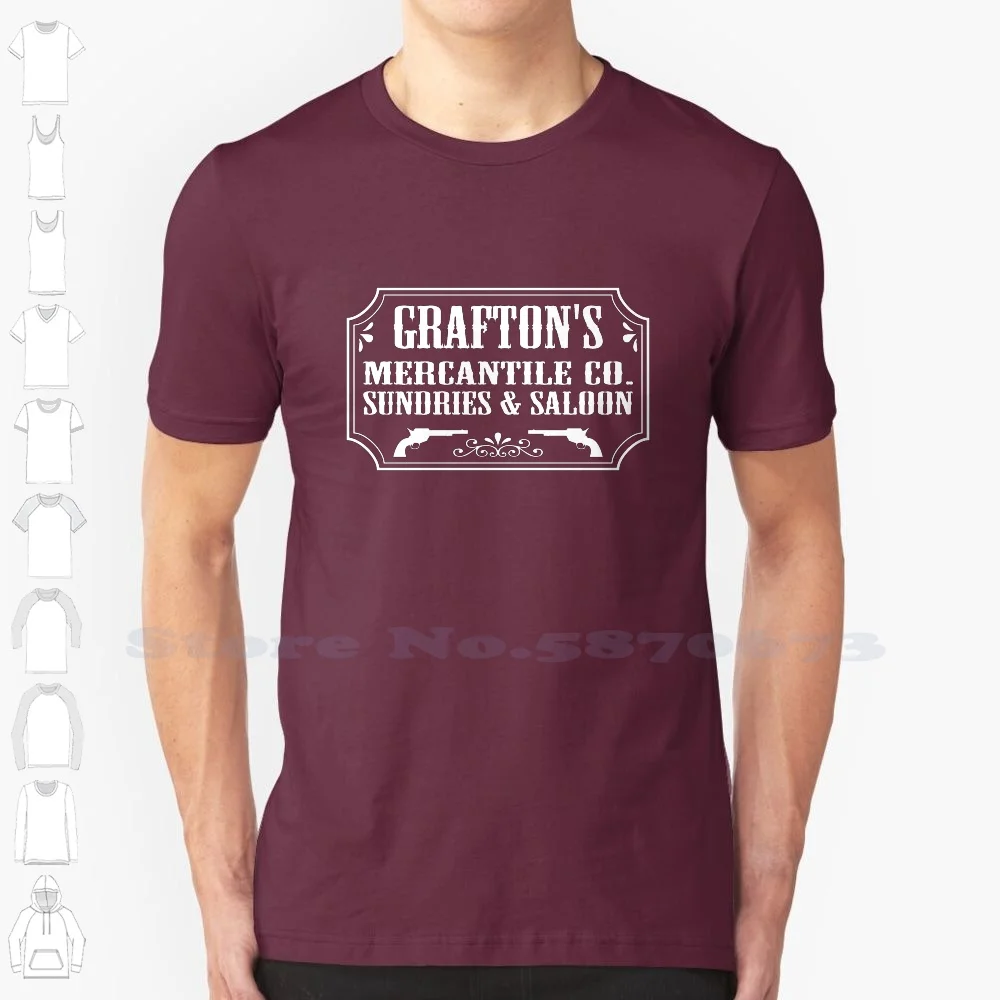 Grafton'S Mercantile Co. - Shane 100% Cotton T-Shirt Shane Cowboy Alan Ladd Western Movie Film Graftons Logo