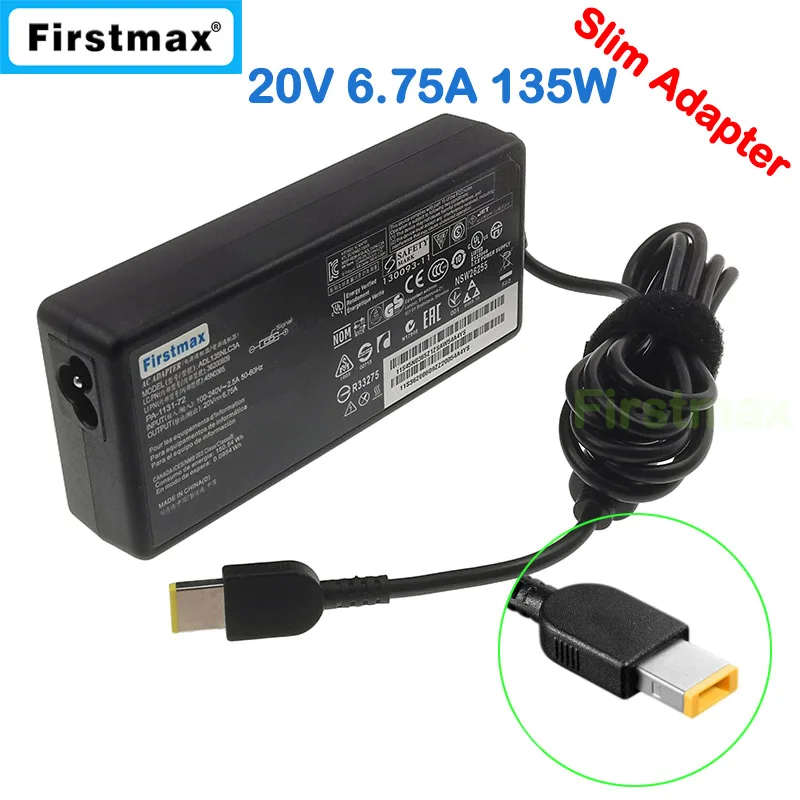 20V 6.75A 135W charger for Lenovo IdeaPad Gaming 3 15ARH7 16ARH7 16IAH7 Slim 7-15IMH05 ADL135NLC2A laptop Adapter Power Supply